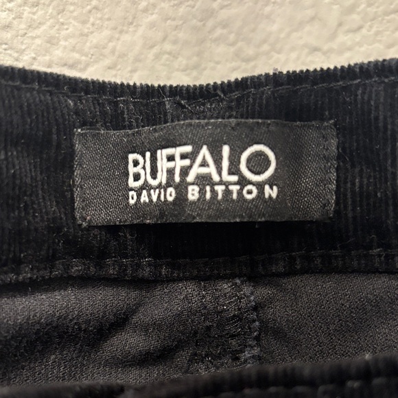 EUC Buffalo David Bitton Icon Black Corduroy Trousers - Picture 2 of 9